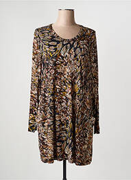 Robe courte manches longues manches longues noir SIGNATURE femme