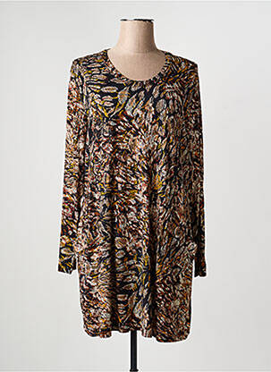 Robe courte manches longues manches longues noir SIGNATURE femme