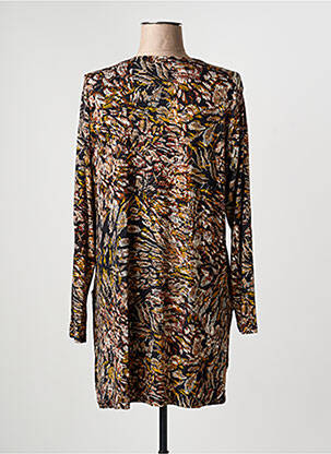 Robe courte manches longues manches longues noir SIGNATURE femme