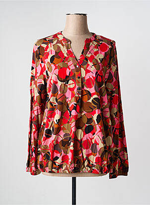 T-shirt manches longues manches longues rouge SIGNATURE femme