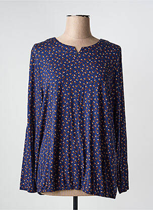 T-shirt manches longues manches longues bleu SIGNATURE femme