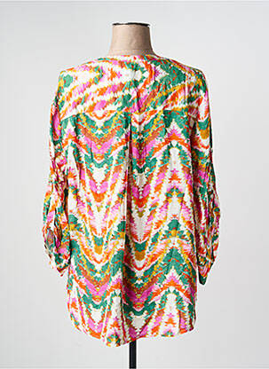 Blouse manches 3/4 manches 3/4 orange EMA BLUE'S femme