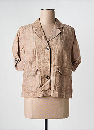 Blazer poches marron BRANDTEX femme