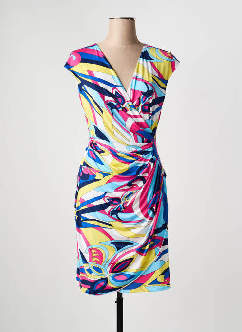 Robe courte sans manche sans manche bleu LADY LOL femme