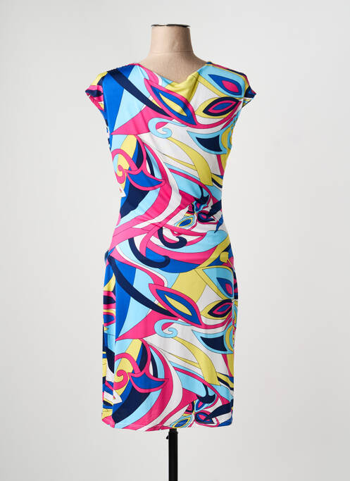 Robe courte sans manche sans manche bleu LADY LOL femme