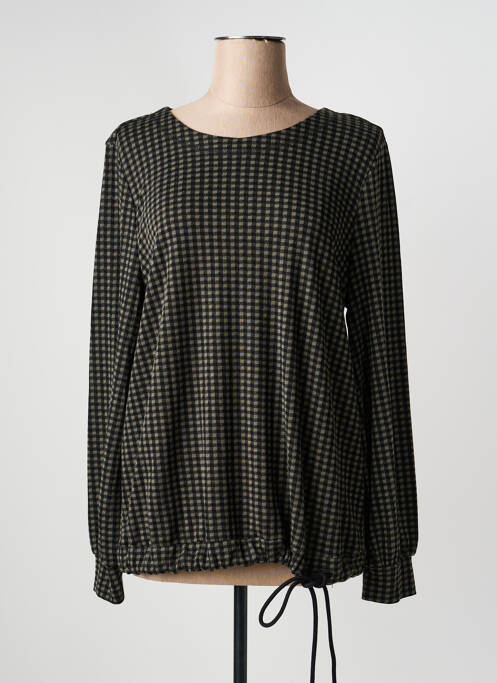 Blouse col rond manches longues vert BRANDTEX femme