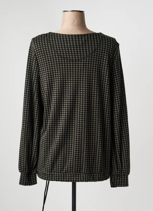 Blouse col rond manches longues vert BRANDTEX femme