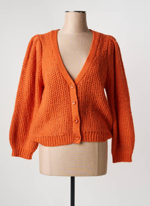 Gilet manches longues stretch orange BRANDTEX femme