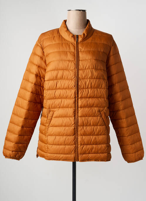 Doudoune poches sans capuche orange CISO femme