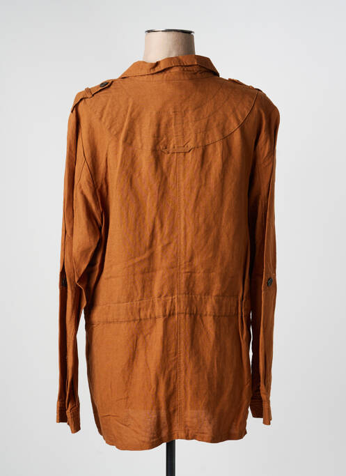 Veste casual col chemisier orange BRANDTEX femme