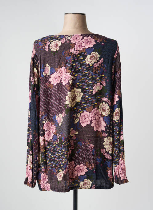 Blouse imprimé fantaisie manches longues rose CISO femme