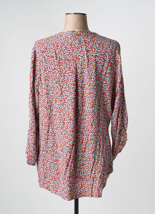 Blouse manches 3/4 manches 3/4 rouge EMA BLUE'S femme