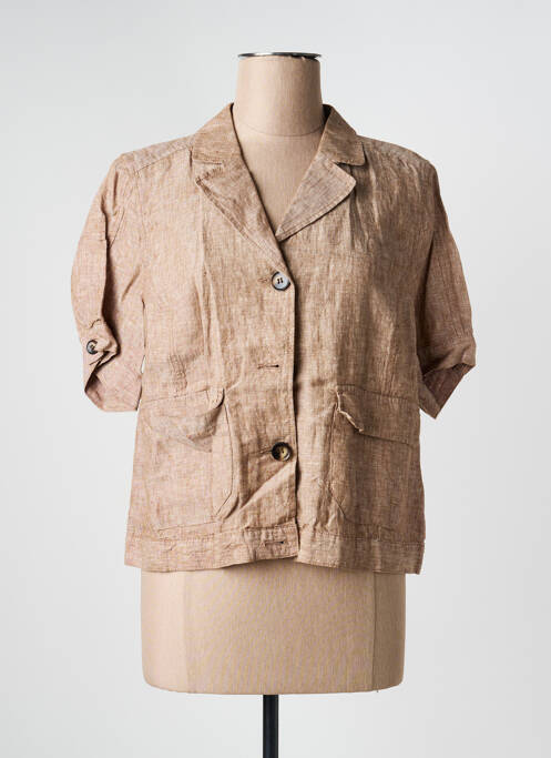 Blazer poches marron BRANDTEX femme