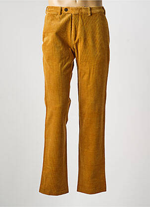 Pantalon chino fermeture zippée sous rabat avec crochet taille normale jaune BUGATTI homme