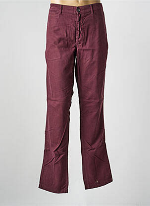 Pantalon chino tissage popeline taille normale violet EDEN PARK homme