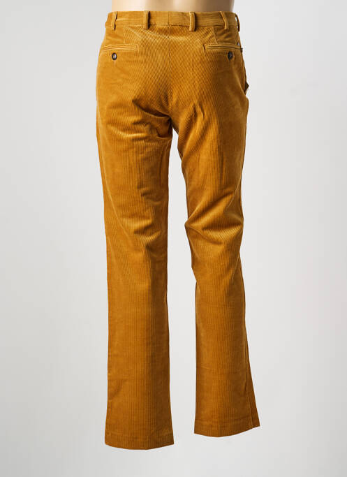 Pantalon chino fermeture zippée sous rabat avec crochet taille normale jaune BUGATTI homme