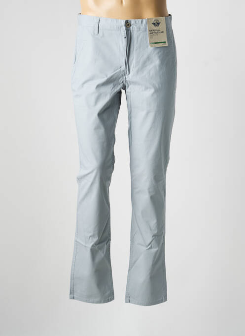 Pantalon chino stretch taille normale gris DOCKERS homme