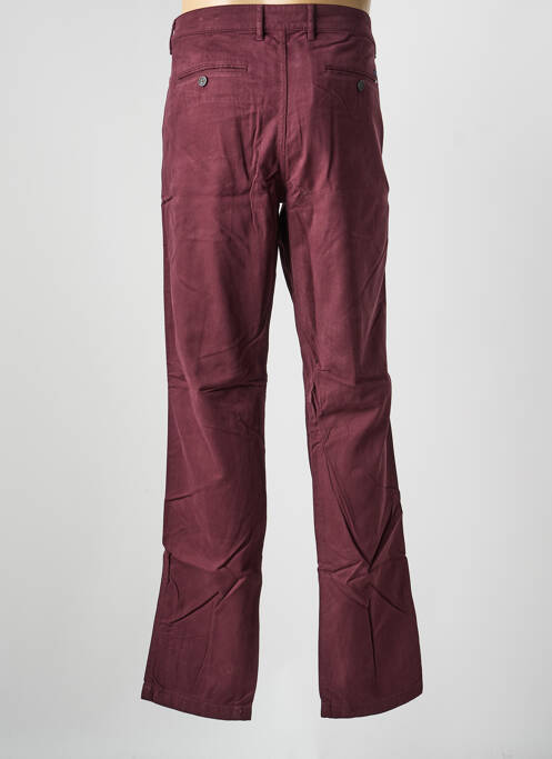 Pantalon chino tissage popeline taille normale violet EDEN PARK homme