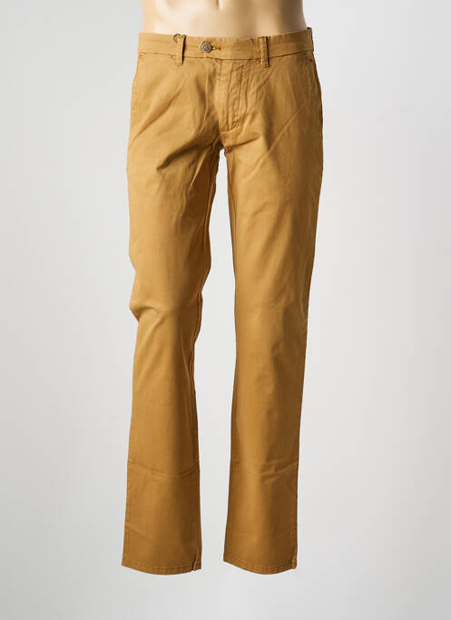 Pantalon chino tissage popeline taille normale marron FYNCH-HATTON homme