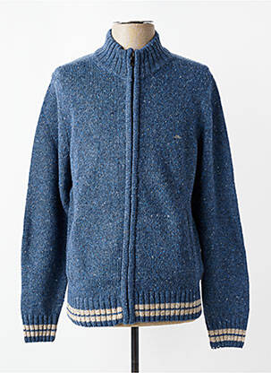 Gilet manches longues tissage chiné bleu FYNCH-HATTON homme