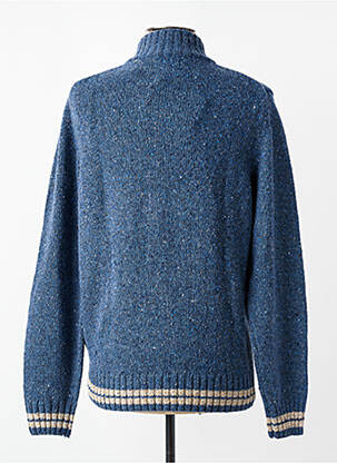 Gilet manches longues tissage chiné bleu FYNCH-HATTON homme
