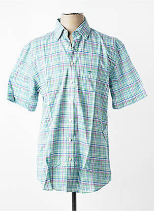 Chemise manches courtes poches vert FYNCH-HATTON homme
