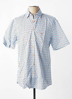 Chemise manches courtes poches bleu FYNCH-HATTON homme