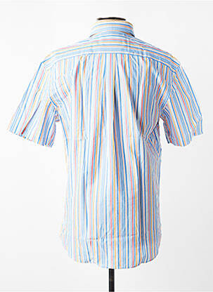 Chemise manches courtes poches bleu FYNCH-HATTON homme