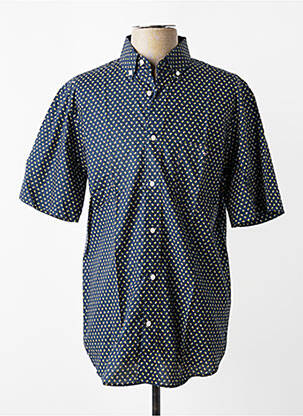 Chemise manches courtes poches bleu EDEN PARK homme