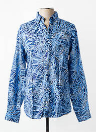 Chemise manches longues poches bleu FYNCH-HATTON homme