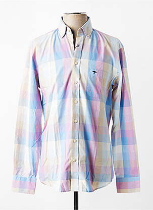 Chemise manches longues imprimé carreaux rose FYNCH-HATTON homme