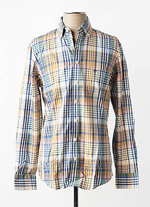 Chemise manches longues imprimé écossais marron FYNCH-HATTON homme