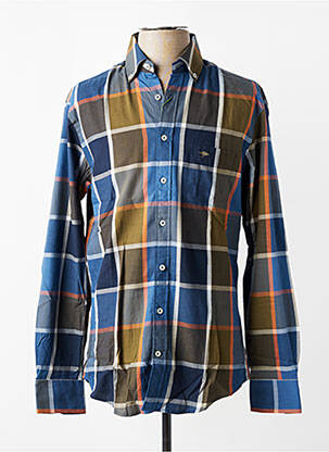 Chemise manches longues imprimé carreaux marron FYNCH-HATTON homme