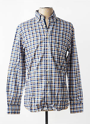 Chemise manches longues coupe cintrée bleu FYNCH-HATTON homme
