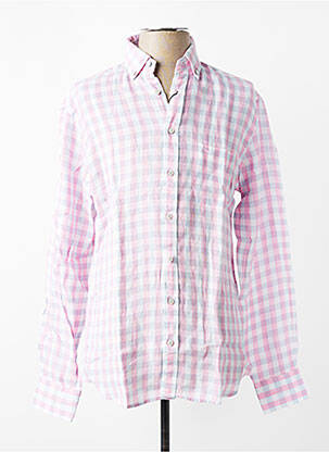 Chemise manches longues coupe droite rose FYNCH-HATTON homme