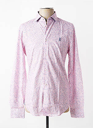 Chemise manches longues imprimé fleurs rose VICOMTE ARTHUR homme