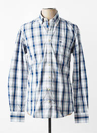 Chemise manches longues poches bleu FYNCH-HATTON homme