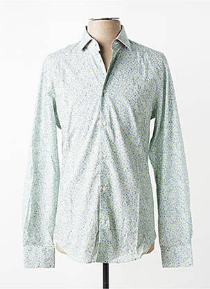 Chemise manches longues coupe cintrée vert VICOMTE ARTHUR homme