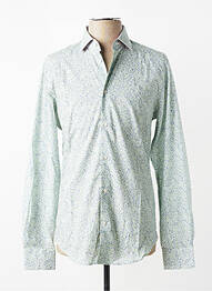 Chemise manches longues coupe cintrée vert VICOMTE ARTHUR homme