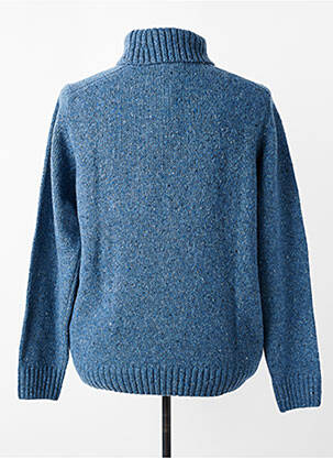 Pull col roulé stretch manches longues bleu FYNCH-HATTON homme