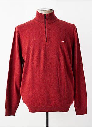 Pull stretch manches longues rouge FYNCH-HATTON homme