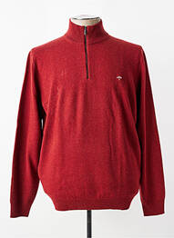 Pull stretch manches longues rouge FYNCH-HATTON homme