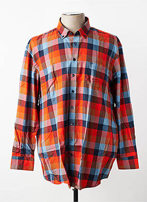 Chemise manches longues coupe droite orange FYNCH-HATTON homme