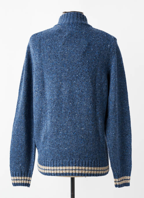 Gilet manches longues tissage chiné bleu FYNCH-HATTON homme