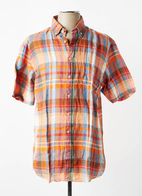 Chemise manches courtes poches orange FYNCH-HATTON homme