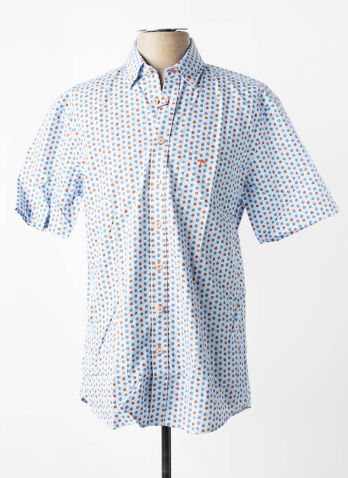 Chemise manches courtes poches bleu FYNCH-HATTON homme