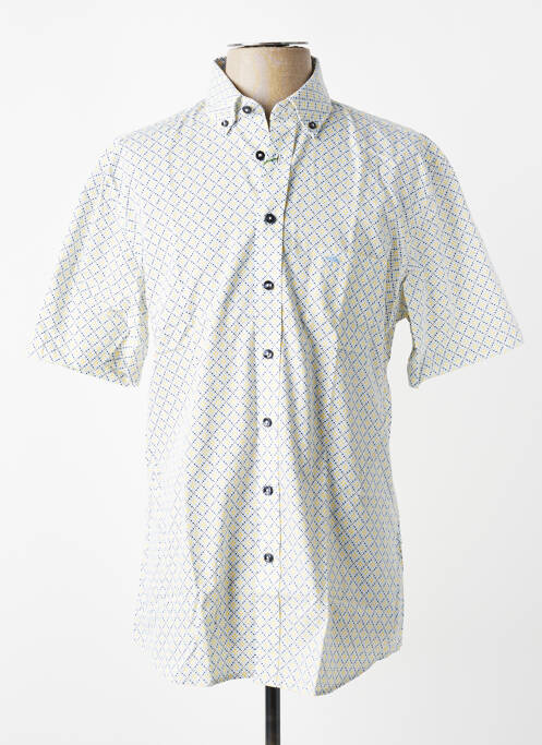 Chemise manches courtes poches jaune FYNCH-HATTON homme