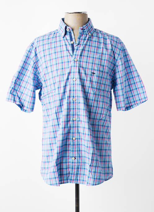 Chemise manches courtes poches bleu FYNCH-HATTON homme