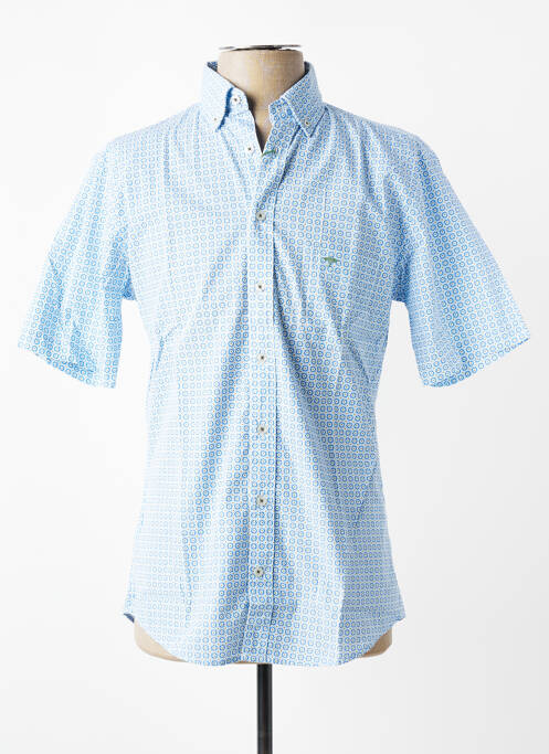 Chemise manches courtes poches bleu FYNCH-HATTON homme