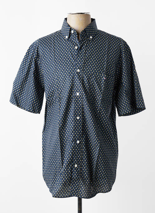 Chemise manches courtes poches bleu EDEN PARK homme
